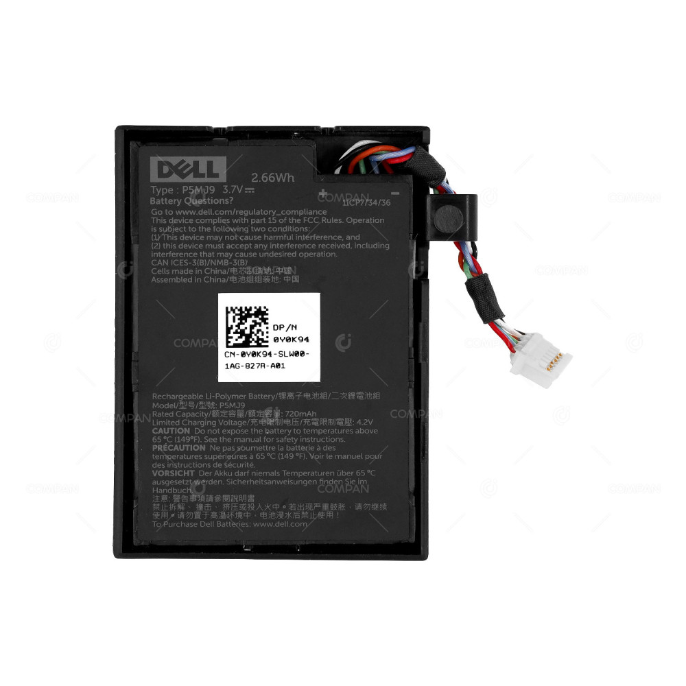 Y0K94  DELL 3.7V 2.66WH BATTERY FOR DELL PERC H750 H755 H755N R750 G15